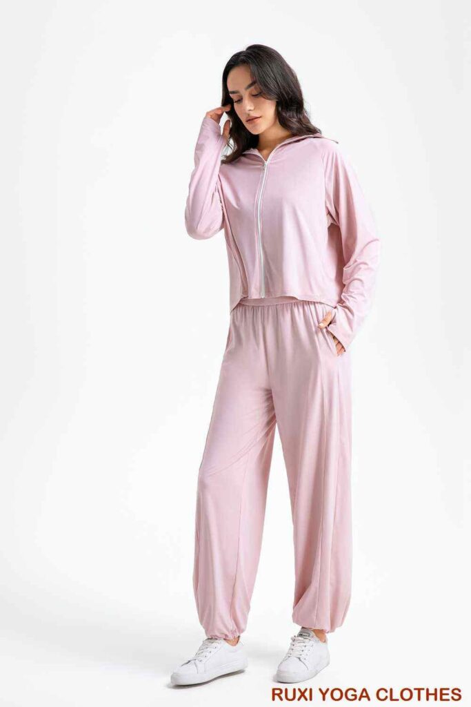 阔腿七分瑜伽裤工厂厂家直销来样加工定制